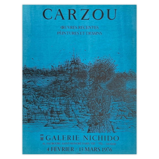Jean Carzou Poster Expo 76 - Galerie Nichido I – Paper