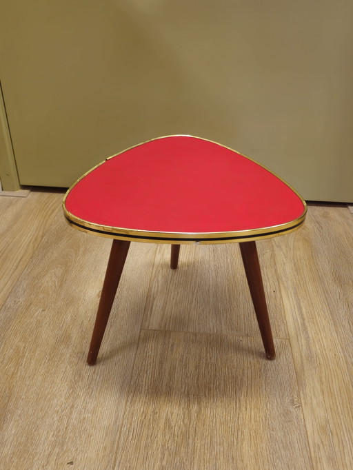 Vintage Plant Table Side Table Red