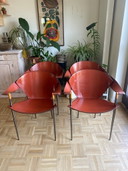 4 stiletto stoelen