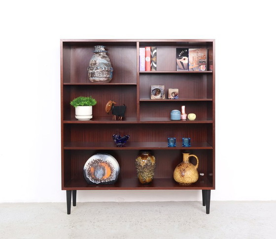 Image 1 of Omann Jun Mahagoni-Bücherregal Modell 5, 1960er Jahre
