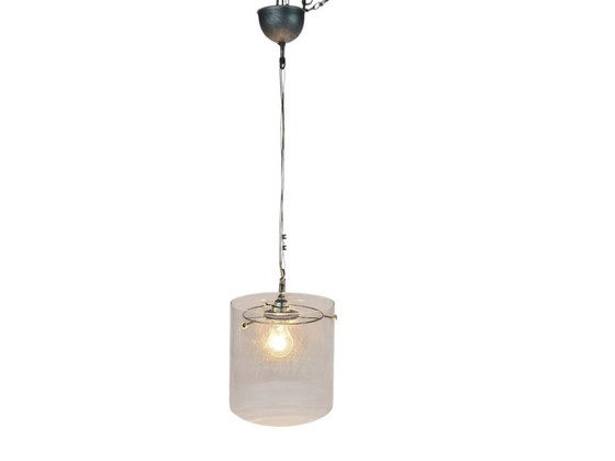 Image 1 of Dutch Design - Pola International Amsterdam - Hanglamp - Glas - Metaal - 1990's