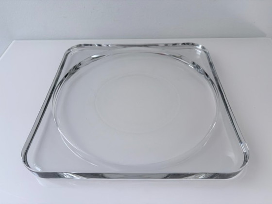 Coupe en Verre Lourd Vintage 28 Cm – Design Géométrique – Objets déco, Glass (photo 10 of 17)