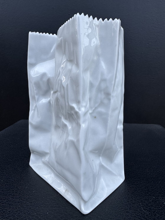 Image 1 of Tapio Wirkkala Rosenthal „Papiertüte“-Vase, 1970er Jahre