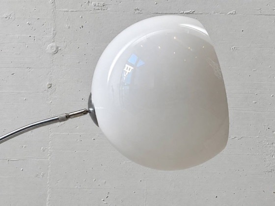 Lampadaire arc Vintage Space-Age – Chrome, Verre Acrylique & Marbre de Carrare, années 70 – Glass (photo 4 of 13)