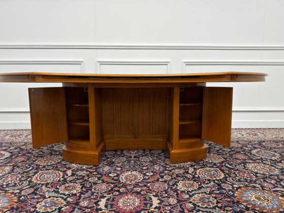 Art Deco Originele Globe Wernicke Bureau Set – Leather, Wood (photo 10 of 24)