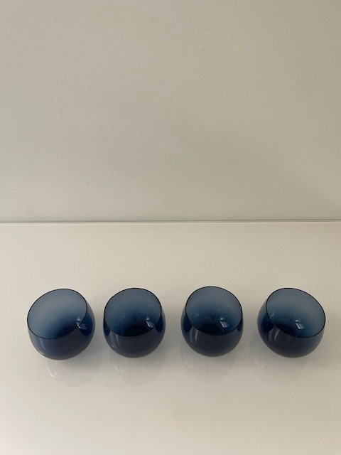 Image 1 of Set of 4 Vintage Design Cocktail Glasses - "Marja" Series by Nuutajärvi Finland, 1970s