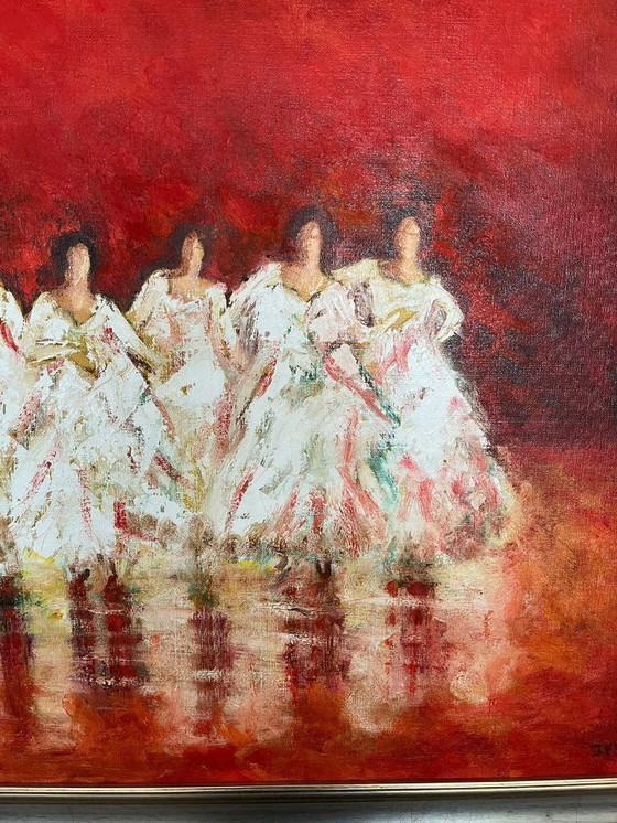 Image 1 of Olio su lino di Jose van Gool Titolo: Applausi 4