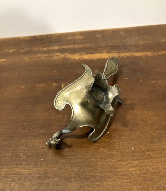 Image 1 of Kerzenhalter Pfau aus Messing