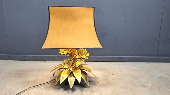 Image 1 of Maison jansen floral table lamp, 1970s