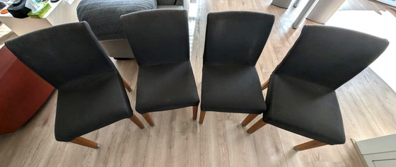 Image 1 of 4x Flexform Pausa Dining Chairs