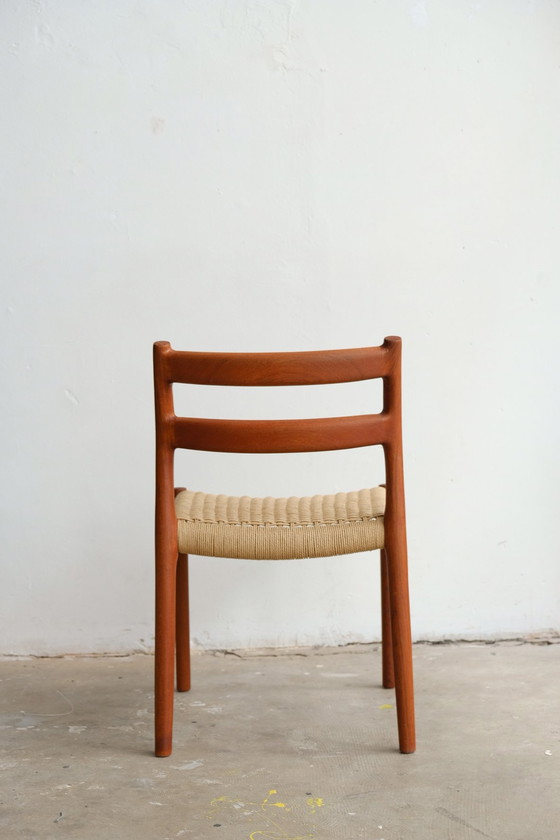 Image 1 of 3 sillas Niels Otto Moller 84 de teca