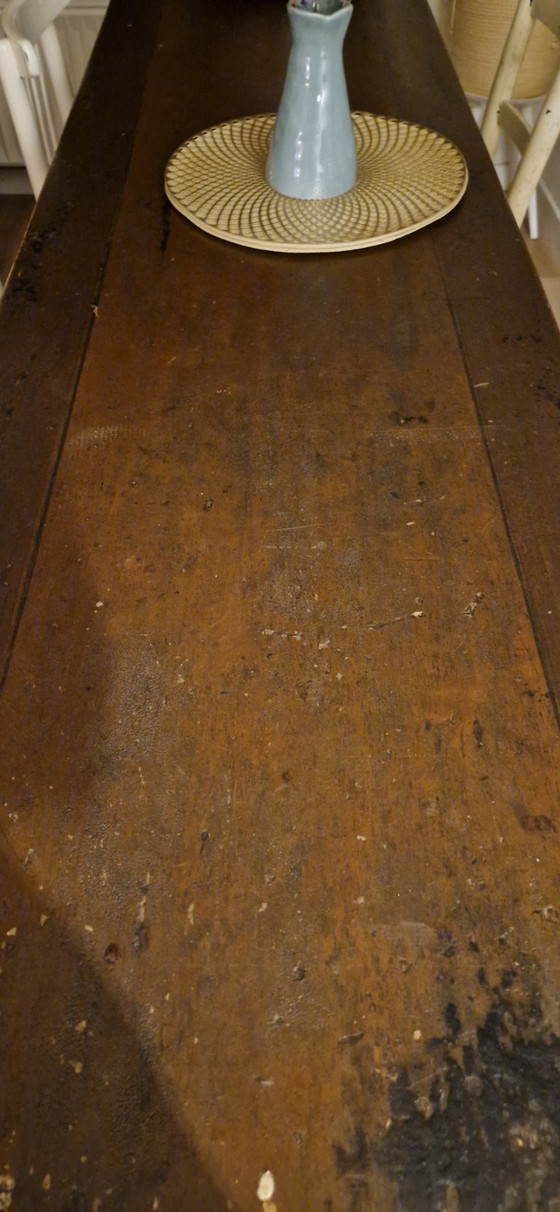 Image 1 of Antique (dining) table, wood, vintage
