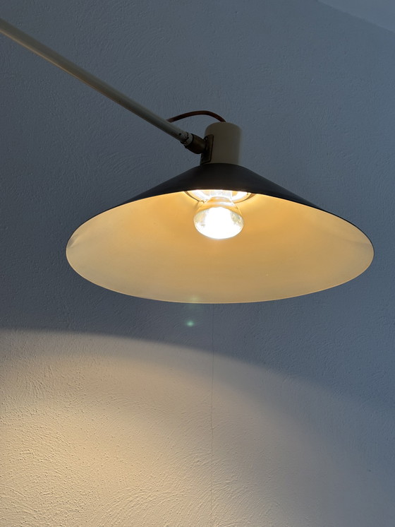 Image 1 of JJM Hoogervorst Anvia counter balance ceiling lamp Holland mid 1950