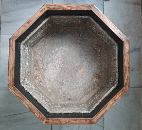 Image 1 of Antiguo Enfriador de Vino inglés sobre pedestal - Victoriano/Eduardiano