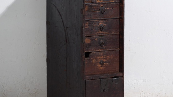 Meuble de rangement japonais ancien - Période Meiji / Taishō (env. ) #74 – Meubles de rangement pour bureau (photo 3 of 40)