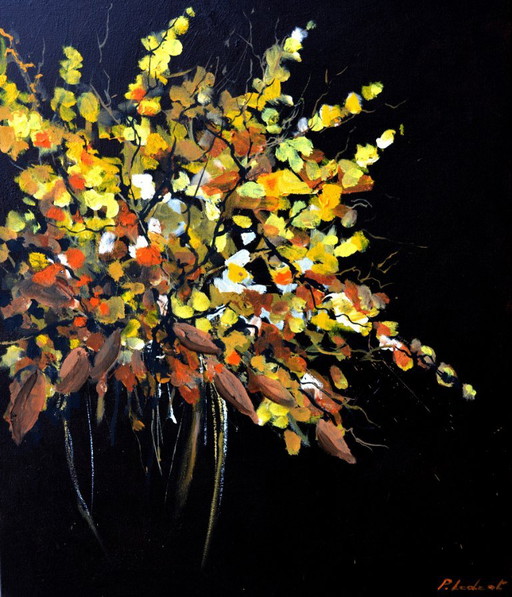 Herbstliches Stillleben – schilderijen tekeningen, Canvas