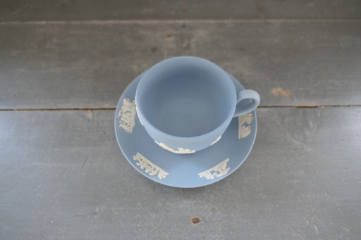 Vintage Wedgwood Jasperware cup and saucer
