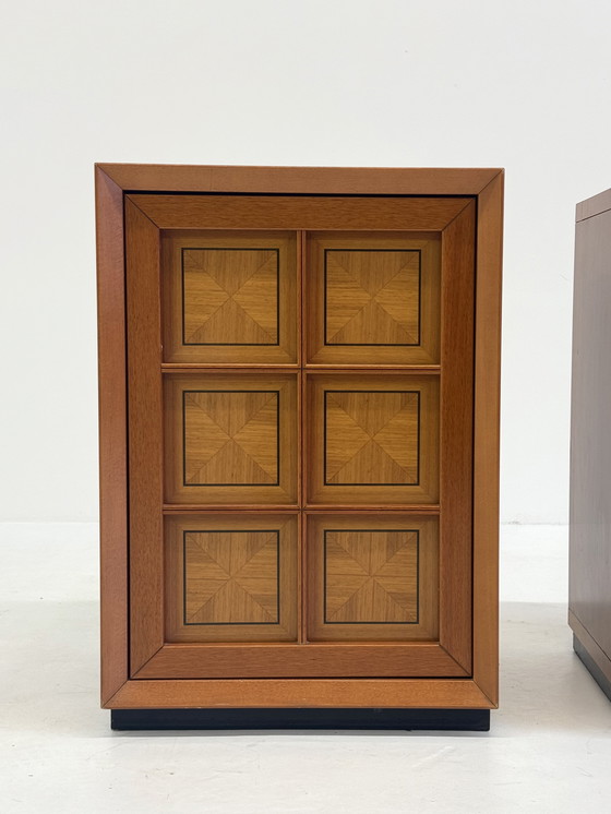 Image 1 of Brutalist Italian Set Cabinets Caccia Alla Volpe For Linea Arredo