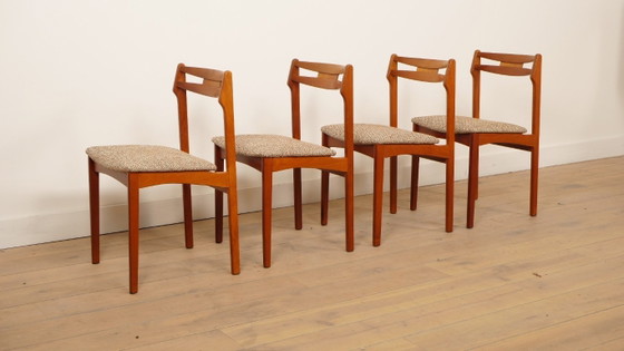 Image 1 of Juego de 4 sillas de comedor | Teca