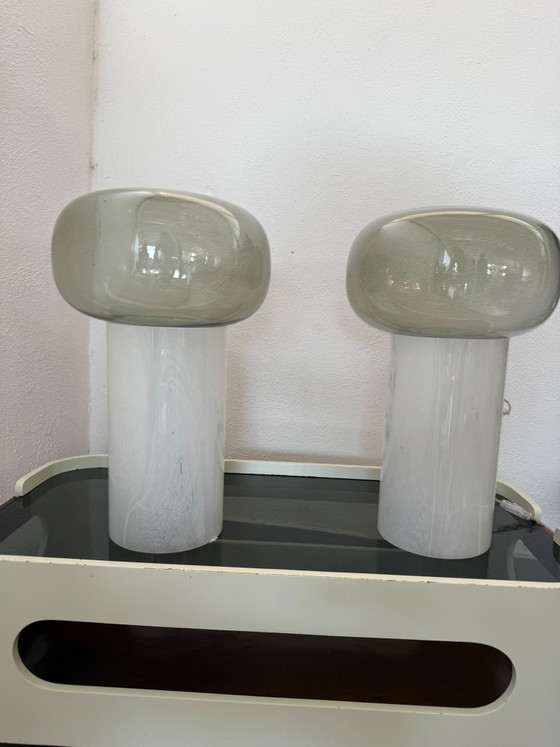 Pair of Murano Glass Table lamps, Italian Production (photo 3 of 5)