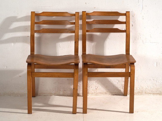 Chaises anciennes en hêtre et contreplaqué moulé – Europe Centrale, circa 1960 #S3 (photo 26 of 40)