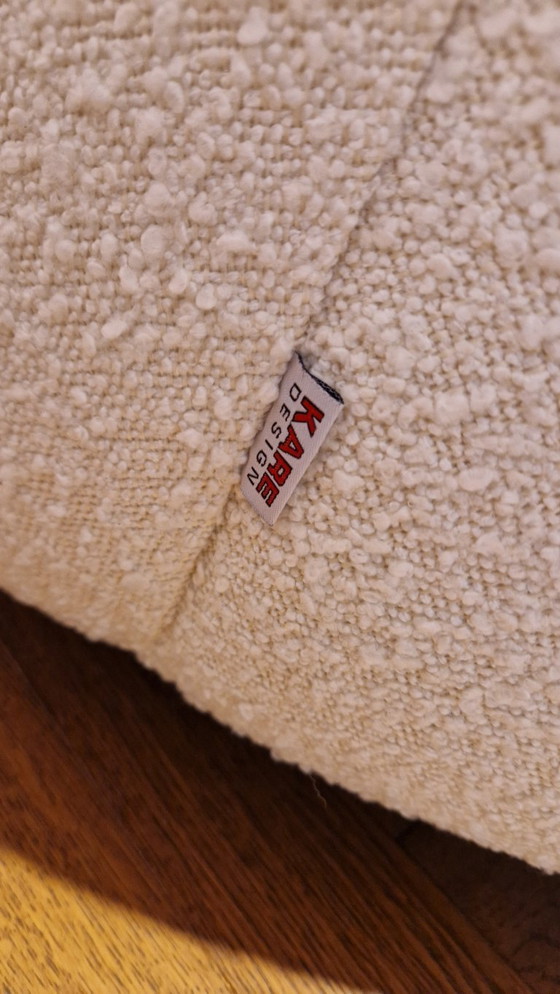 Fauteuil pivotant Peppo de Kare Design (bouclé blanc) – état impeccable – Textile (photo 3 of 8)