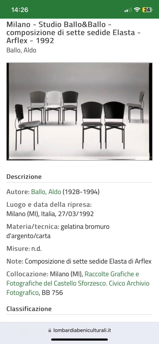 3 sillas Arflex Elasta 