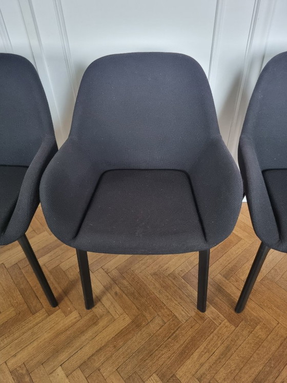 4x Kartell Clap – Esszimmerstühle, Plastic, Textile (photo 3 of 6)