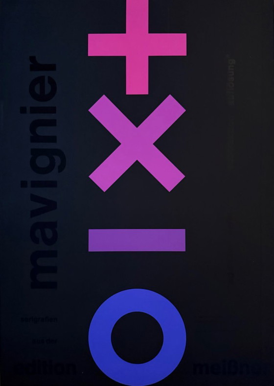 Image 1 of Almir Mavignier (1925-2018),  Poster for the exhibition Meißner Edition (addition permutation subtraktion auflösung), 1973, Prin