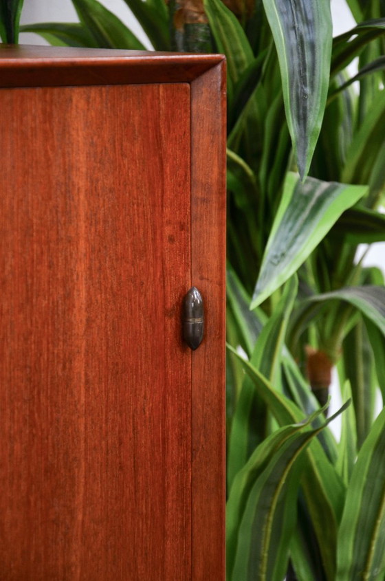 Image 1 of Midcentury Designer Cabinet Hvidt & Mølgaard Highboard Teak Sideboard Vintage 60s