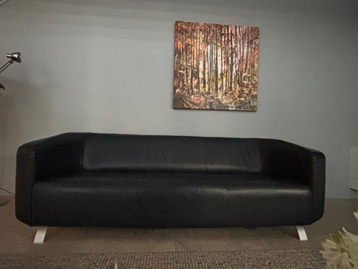 Divano Rolf Benz 6000 blu scuro 3 posti