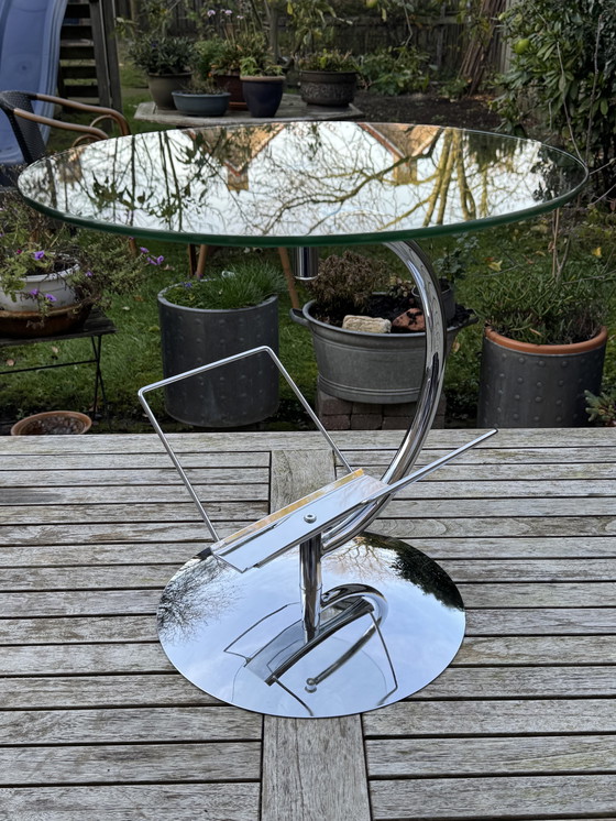 Image 1 of Tavolino KOKOON | 🇩🇪 Anni '80 | Un elemento d'arredo senza tempo in cromo e vetro