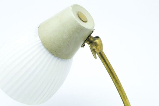 Vintage Bedside Lamp, Poland, 1960s – Table lamps, Glass, Brass (photo 2 of 6)