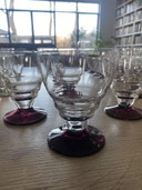 Kristalunie Maastricht quattro bicchieri da vino 1935