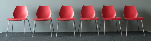 6 sedie Kartell Maui di Vico Magistretti