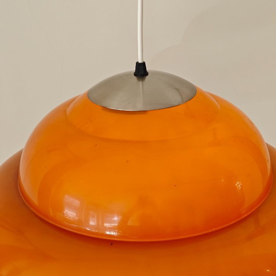 Image 1 of Suspension vintage en plastique marron