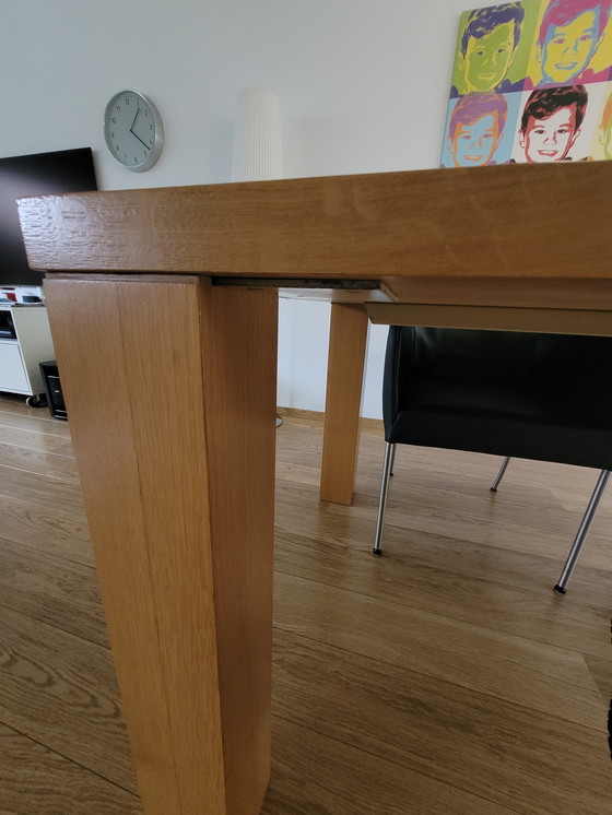Image 1 of Oak dining table 200x100 height 77, top thickness 4cm
