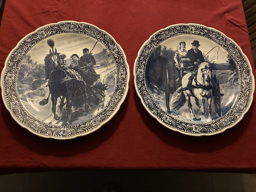 Delfts blauwe wandborden