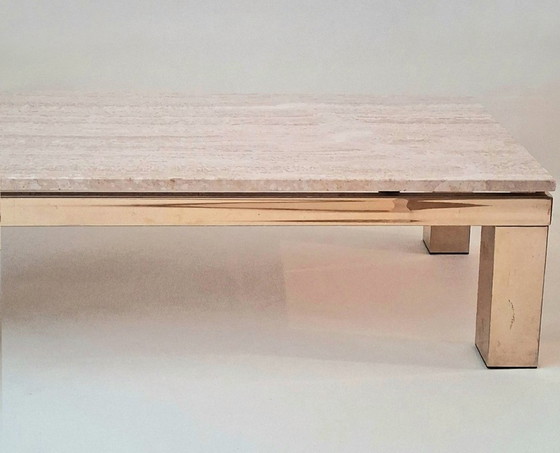Image 1 of Table basse en travertin Belgachrom