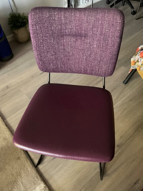 Image 1 of 4 eetkamerstoelen en 2 hockers