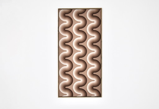 Tableau en tissu de Verner Panton pour Mira Spectrum, 1970S
