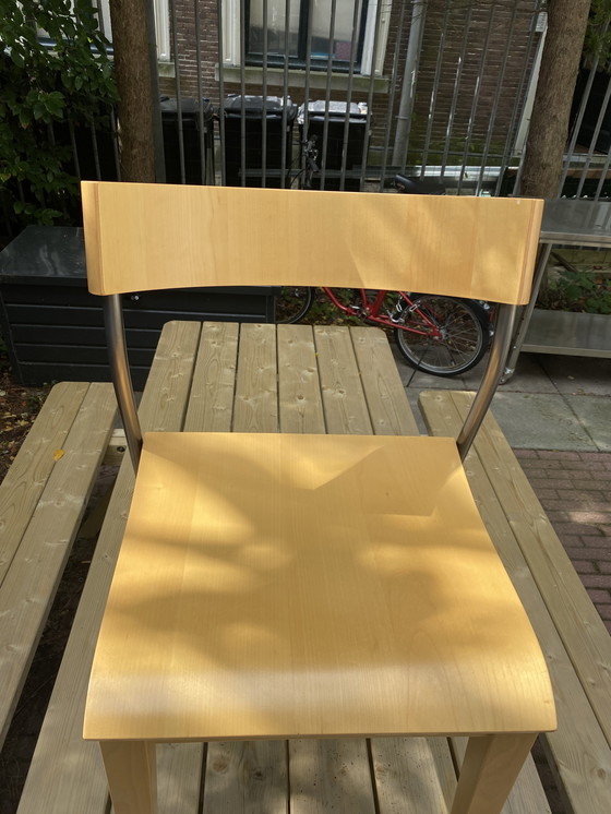 Image 1 of 4 Tina Christensen vintage plywood bended back stoel