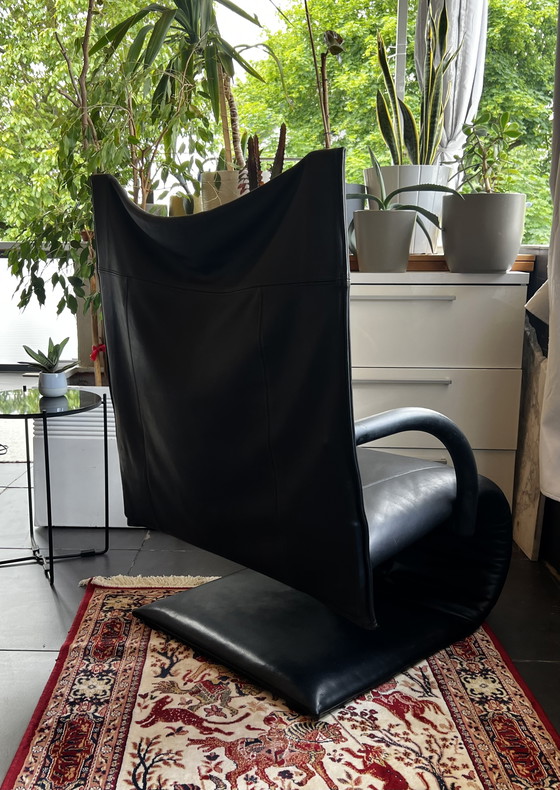 Image 1 of Fauteuil Zen Ligne Roset, fauteuil lounge, fauteuil en cuir, Claude Brisson