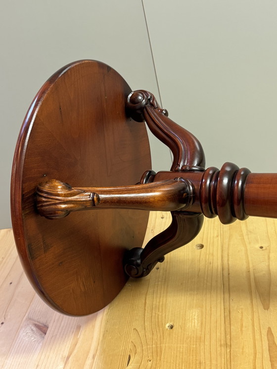 Image 1 of Rare Late Victorian Pedestal in Solid Mahogany | English Masterpiece | 1890–1910