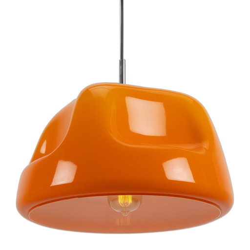 Lampe pendante Orange Funky Space Age