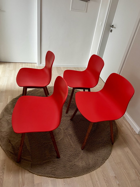 Image 1 of 4 Hay AAC 12 chairs coral / warm red