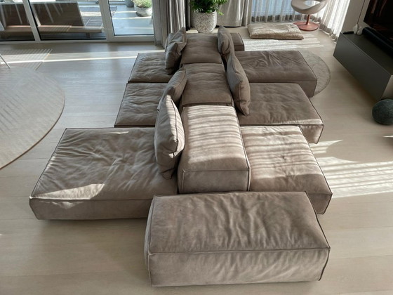 Living Divani Extrasoft (Piero Lissoni) | 11 Elementos | Nubuck Marron, Sofás modulares, Cuero, Marrón (foto 6 de 9)
