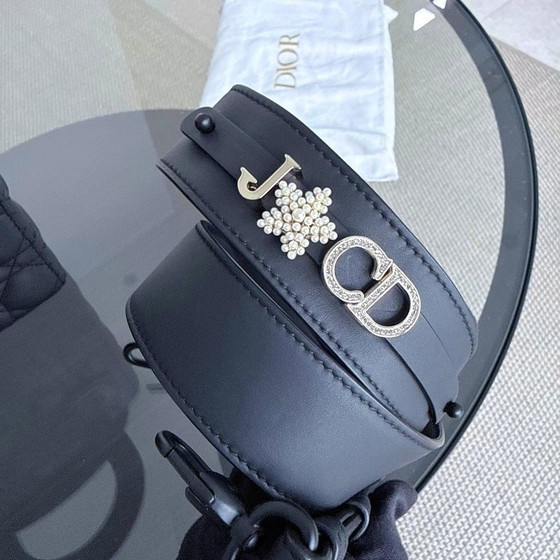 Image 1 of DIOR LADY SMALL MYABC FLAP - PELLE DI VITELLO CANNAGE CON FERRAMENTA NERA