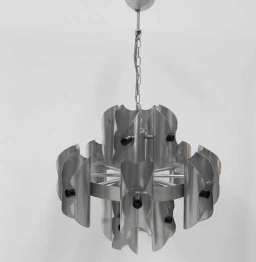 Grande lampada a sospensione vintage con 16 punti luce