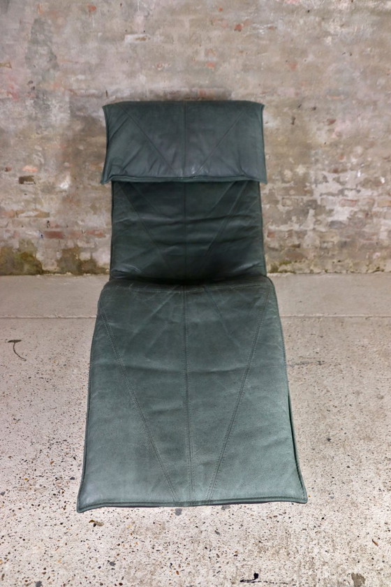 Image 1 of IKEA Skye Sessel aus grün gegerbtem Leder - Tord Björklund